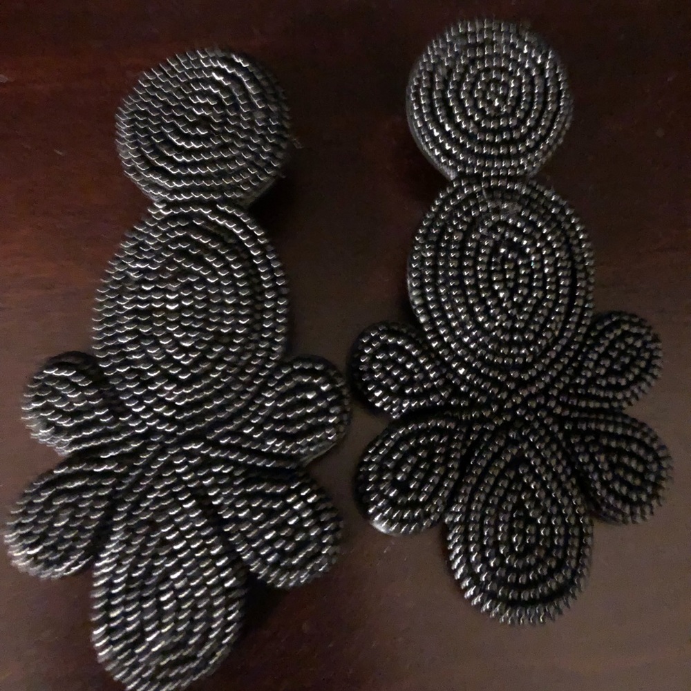 J. Crew black earrings